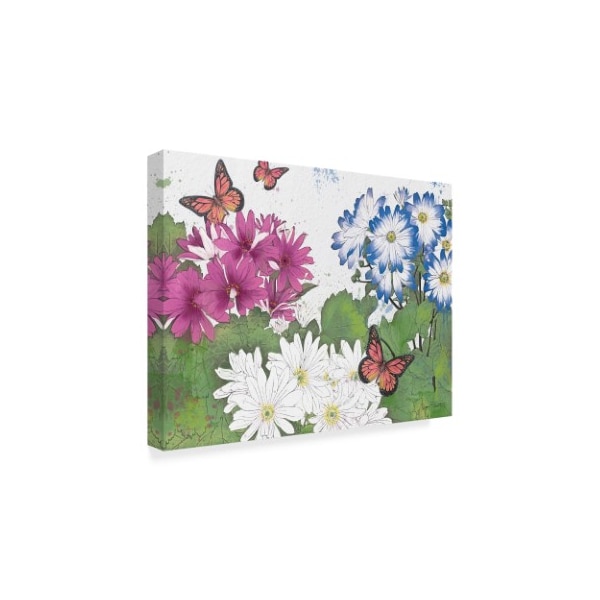 Jean Plout 'Florals And Butterflies 2' Canvas Art,24x32